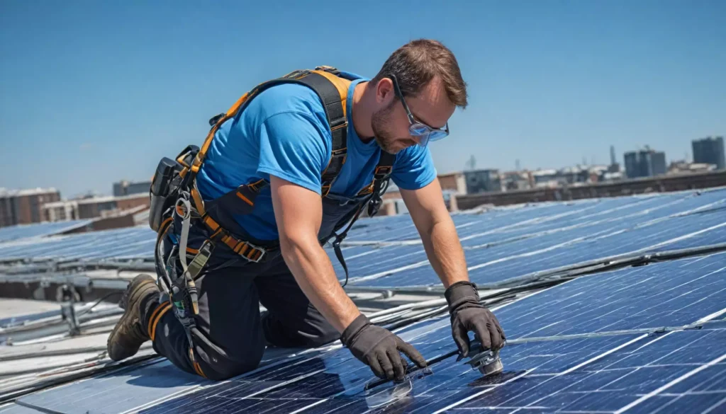 Szkolenia i kwalifikacje personelu myjącego panele fotowoltaiczne